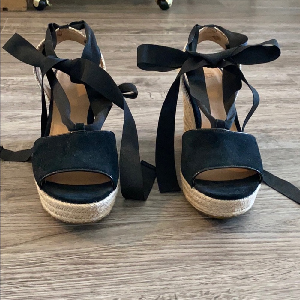UGG lace up wedges
